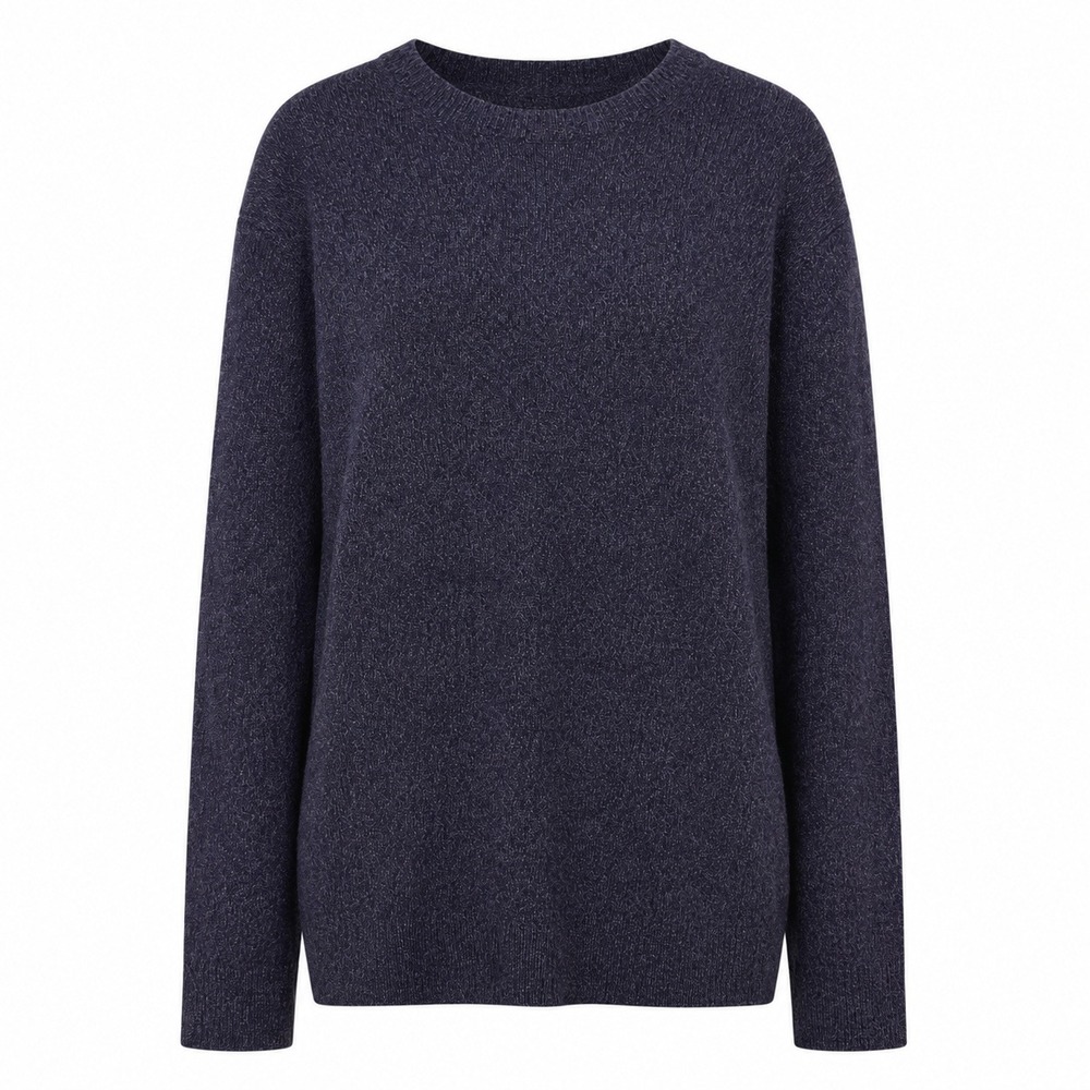 Banana Republic Gifting Crew Neck Sweater Mens XXL ITALIAN WOOL Yarn Crew Purple